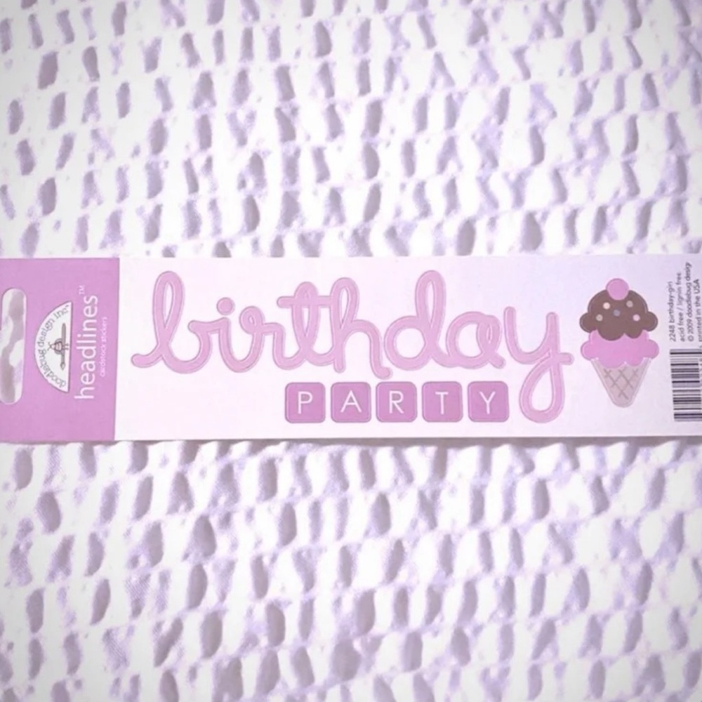 💞 New Birthday Party Scrapbook Stickers